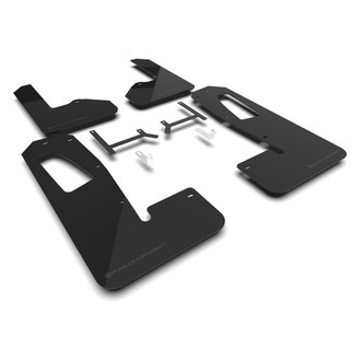 Rally Armor® - UR Series Black Mud Flap Kit with Metallic Black Logo