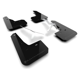 Rally Armor® - UR Series Black Mud Flap Kit with Dark Grey Logo