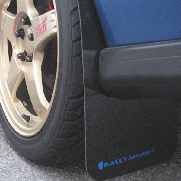  Rally Armor® - UR Series Black Mud Flap Kit with Blue Rally Armor Logo