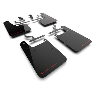 Rally Armor® - UR Series Black Mud Flap Kit with Red Logo
