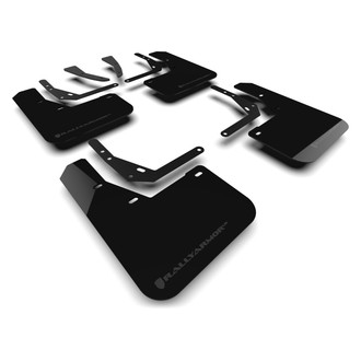 Rally Armor® - UR Series Black Mud Flap Kit with Grey Logo