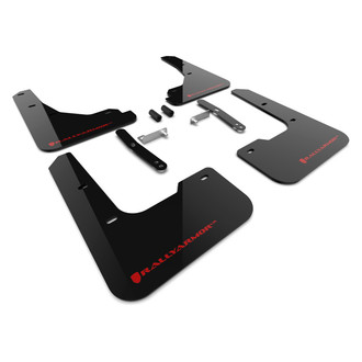 Rally Armor® - UR Series Black Mud Flap Kit with Red Logo