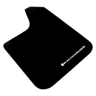 Rally Armor® - Basic Series Black Mud Flaps with White Rally Armor Logo