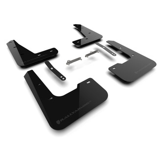 Rally Armor® - UR Series Black Mud Flap Kit with Grey Logo