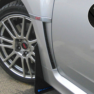 Rally Armor® - UR Series Black Mud Flap Kit with Blue Rally Armor Logo