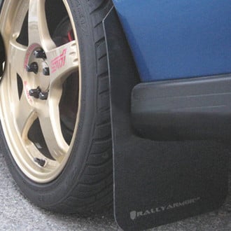 Rally Armor® - UR Series Black Mud Flap Kit with Gray Rally Armor Logo