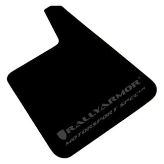Rally Armor® - MSpec Series Black Mud Flap Kit with Gray Rally Armor Logo