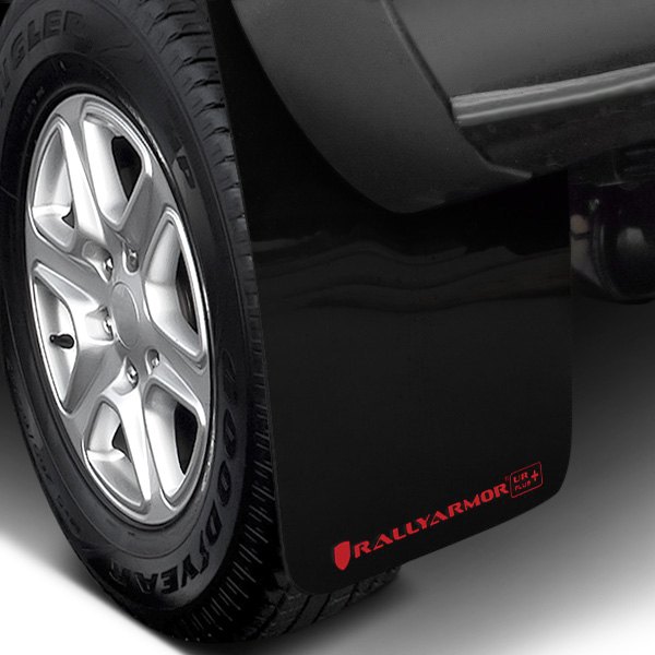  Rally Armor® - UR Plus Series Black Mud Flap Kit with Red Rally Armor Logo