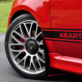 Rally Armor® - UR Series Black Mud Flap Kit with Red Rally Armor Logo