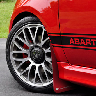Rally Armor® - UR Series Red Mud Flap Kit with White Rally Armor Logo
