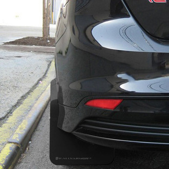 Rally Armor® - UR Series Black Mud Flap Kit with Gray Rally Armor Logo