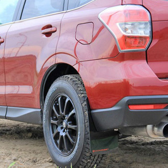 Rally Armor® - UR Series Black Mud Flap Kit with Red Rally Armor Logo