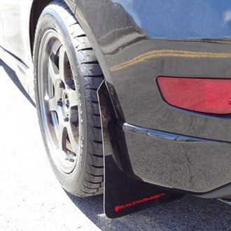 Rally Armor® - UR Series Black Mud Flap Kit with Red Rally Armor Logo