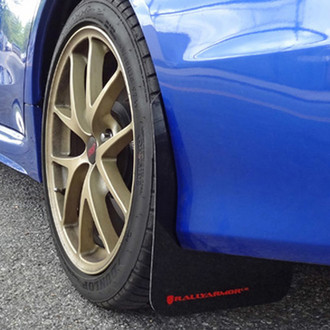 Rally Armor® - UR Series Blue Mud Flap Kit with White Rally Armor Logo