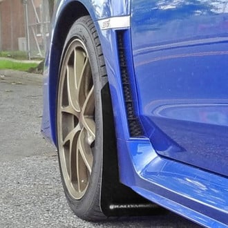 Rally Armor® - UR Series Black Mud Flap Kit with White Rally Armor Logo