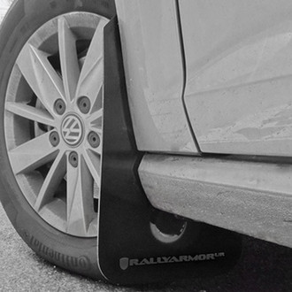 Rally Armor® - UR Series Black Mud Flap Kit with Gray Rally Armor Logo