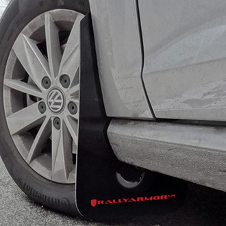 Rally Armor® - UR Series Black Mud Flap Kit with Red Rally Armor Logo