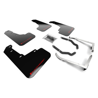 Rally Armor® - UR Series Black Mud Flap Kit with Red Rally Armor Logo