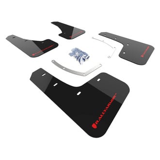 Rally Armor® - UR Series Black Mud Flap Kit with Red Rally Armor Logo