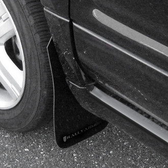 Rally Armor® - UR Series Black Mud Flap Kit with Gray Rally Armor Logo
