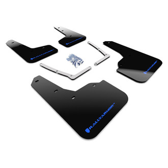 Rally Armor® - UR Series Black Mud Flap Kit with Blue Rally Armor Logo