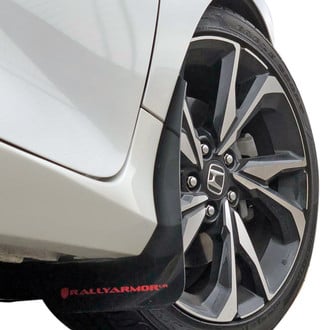 Rally Armor® - UR Series Black Mud Flap Kit with Red Rally Armor Logo
