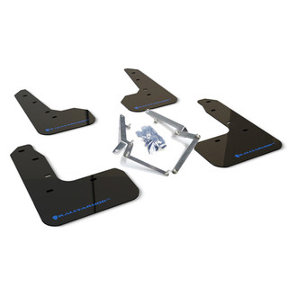 Rally Armor® - UR Series Black Mud Flap Kit with Blue Rally Armor Logo
