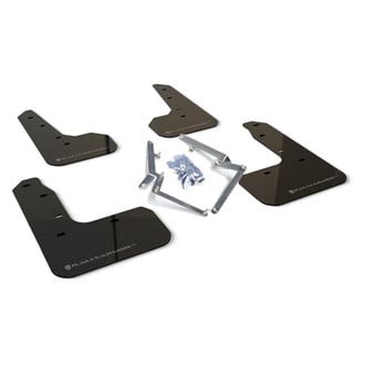 Rally Armor® - UR Series Black Mud Flap Kit with Dark Grey Rally Armor Logo