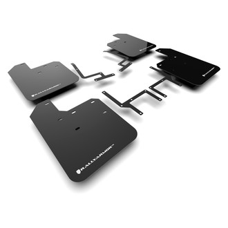 Rally Armor® - UR Series Black Mud Flap Kit with White Rally Armor Logo