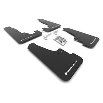 Rally Armor® - UR Series Black Mud Flap Kit with White Rally Armor Logo