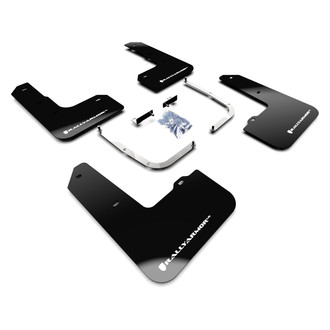 Rally Armor® - UR Series Black Mud Flap Kit with White Rally Armor Logo