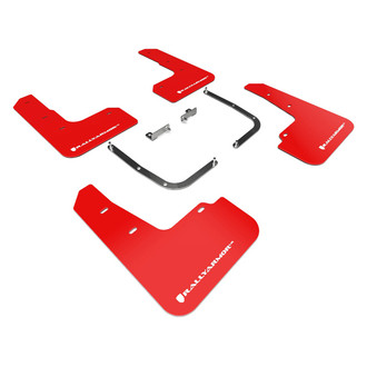 Rally Armor® - UR Series Red Mud Flap Kit with White Rally Armor Logo