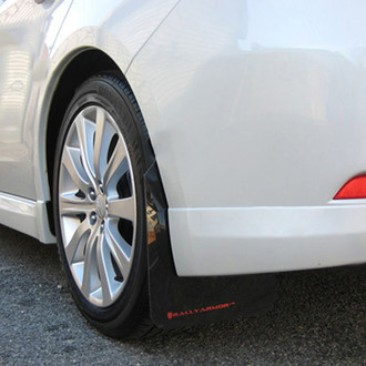 Rally Armor® - UR Series Black Mud Flap Kit with Red Rally Armor Logo