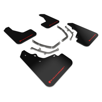 Rally Armor® - UR Series Black Mud Flap Kit with Red Rally Armor Logo