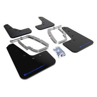 Rally Armor® - UR Series Black Mud Flap Kit with Blue Rally Armor Logo