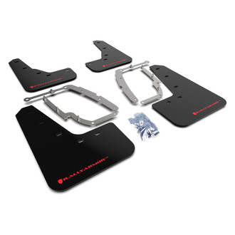 Rally Armor® - UR Series Black Mud Flap Kit with Red Rally Armor Logo