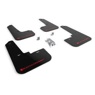 Rally Armor® - UR Series Black Mud Flap Kit with Red Rally Armor Logo