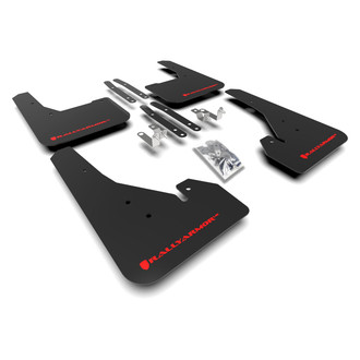 Rally Armor® - UR Series Black Mud Flap Kit with Red Rally Armor Logo