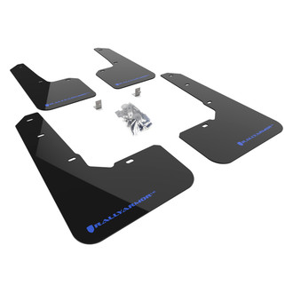 Rally Armor® - UR Series Black Mud Flap Kit with Blue Rally Armor Logo