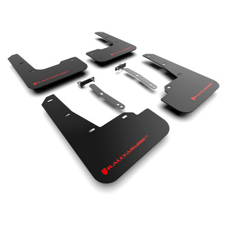 Rally Armor® - UR Series Black Mud Flap Kit with Red Rally Armor Logo