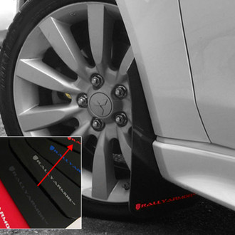 Rally Armor® - UR Series Black Mud Flap Kit with Red Rally Armor Logo