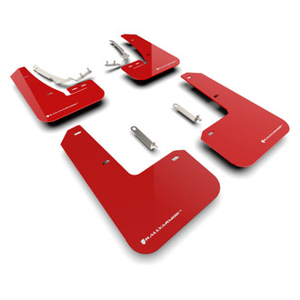 Rally Armor® - UR Series Red Mud Flap Kit with White Rally Armor Logo
