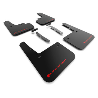 Rally Armor® - UR Series Black Mud Flap Kit with Red Rally Armor Logo