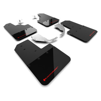 Rally Armor® - Black Mud Flap Kit with Red Rally Armor Logo