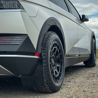 Rally Armor® - UR Series Black Mud Flap Kit with Silver Rally Armor Logo