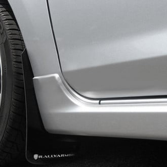 Rally Armor® - UR Series Black Mud Flap Kit with White Rally Armor Logo