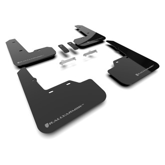 Rally Armor® - UR Series Black Mud Flap Kit with Dark Grey Rally Armor Logo