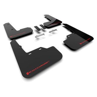 Rally Armor® - UR Series Black Mud Flap Kit with Red Rally Armor Logo