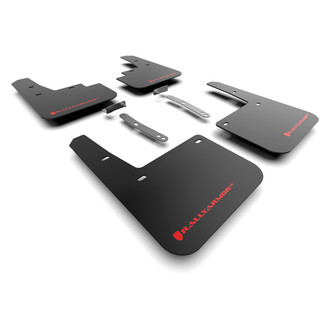Rally Armor® - UR Series Black Mud Flap Kit with Red Rally Armor Logo