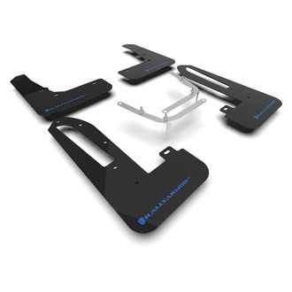 Rally Armor® - UR Series Black Mud Flap Kit with Light Blue Rally Armor Logo